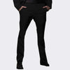 Men's Tuxedo Pants, Non-Pleated Adjustable, Black, Polyester