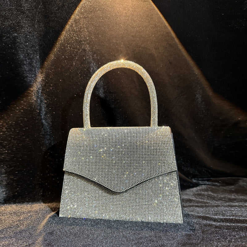 Rhinestone Silver Handbag