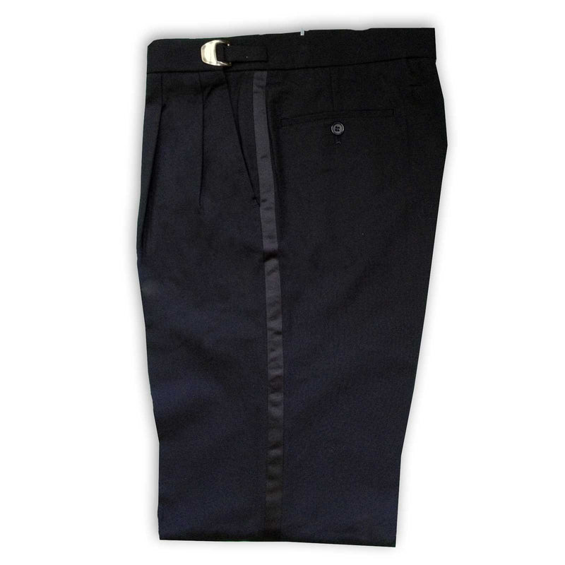 Men's Tuxedo Pants, Non-Pleated Adjustable, Black, Polyester