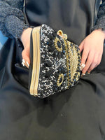 Handmade Black Rhinestone Bag