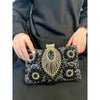 Handmade Black Rhinestone Bag