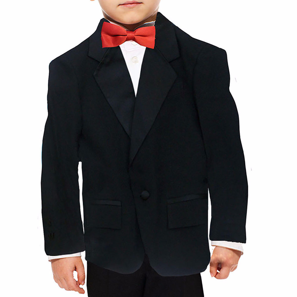 Boys Poly Notch Collar Tuxedo Jacket 